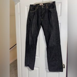 Levi’s 501 Jeans Dark Denim Button Fly-Men Size 36/34-Like New